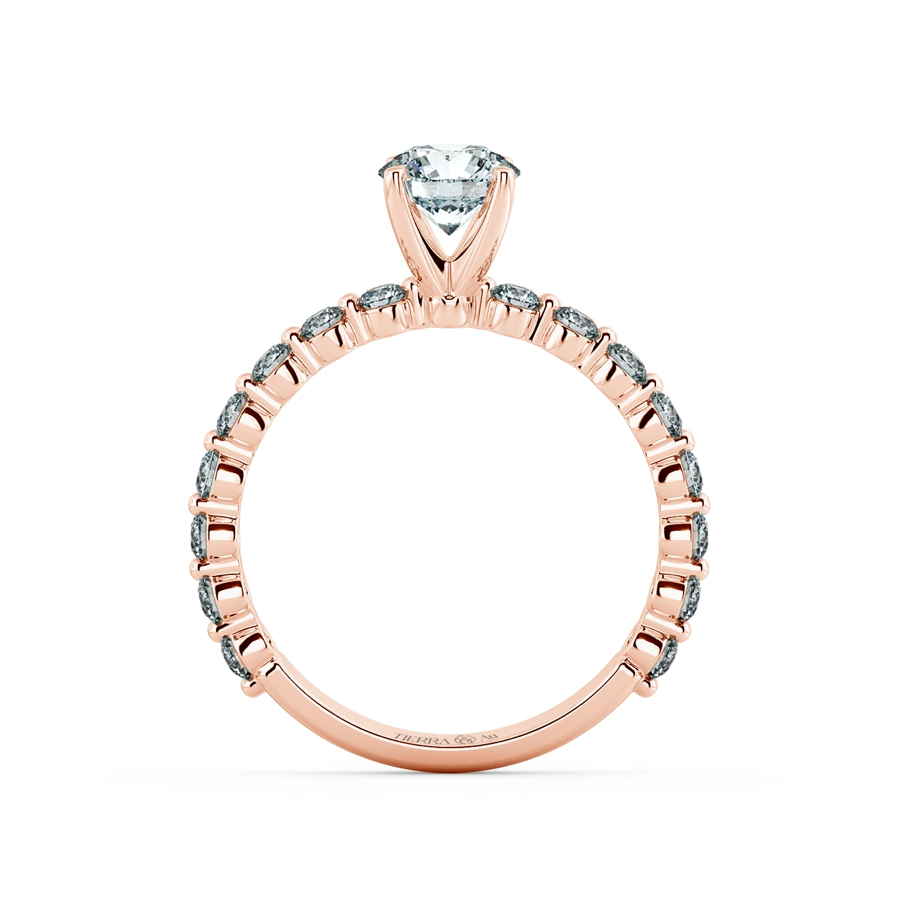 Solitaire Engagement Ring with Eternity Band NCH1804 5